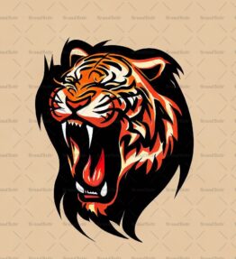Brüllender Tiger
